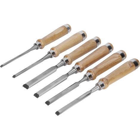 Holzbearbeitungs-Meißelset, Schnitzhohleisen-Set mit Aufbewahrungstasche (1/5)