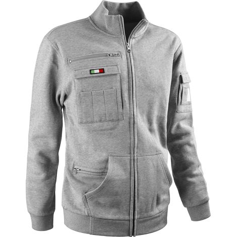 FELPA FULL ZIP RAIL GRIGIA MLG SCUR