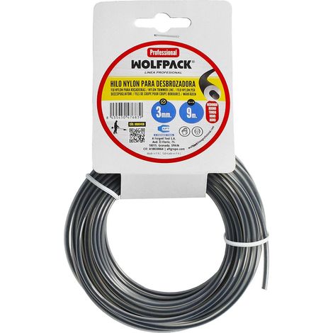 Hilo Nylon Redondo Profesional 3,0mm (Rollo 9mt.) (1/4)