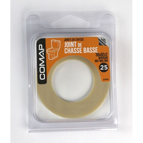 Comap – Joint torique pour chasse d'eau 35x62x2 mm – 1 unité – Compatible WC et toilettes – S279425