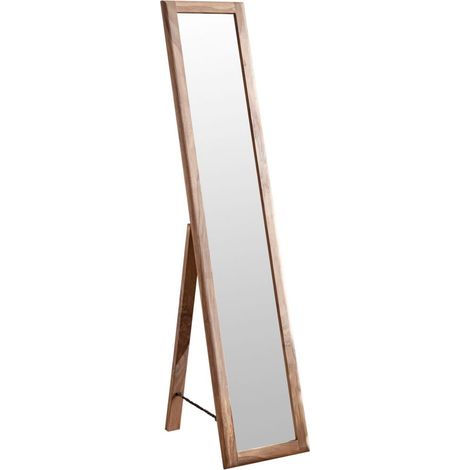 Spiegel Sheesham 35x50x175 rot-braun gebeizt TORONTO 141Massivmoebel24
