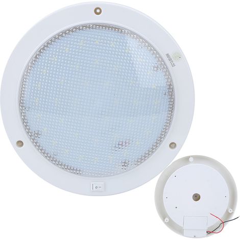 Plafonnier LED 12V 9W 840LM Rond Haute Luminosité Blanc Chaud pour Voiture Bateau Maison (1/4)