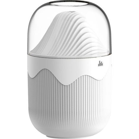 Humidificateur de table, mini humidificateur de 300 ml, protection contre les pénuries d'eau et les coupures de courant, fonction de commande vocale intelligente