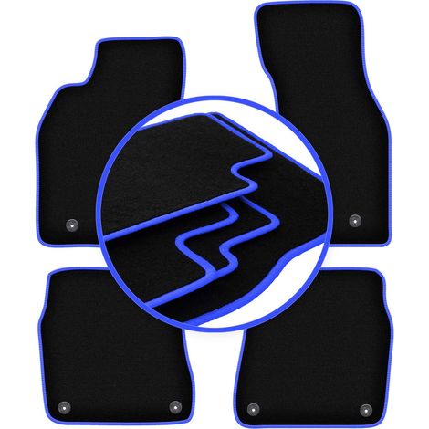 Tapis Carlux bleu pour : Audi A6 C5 4,2L berline, break, avant (1997-2004) (1/5)