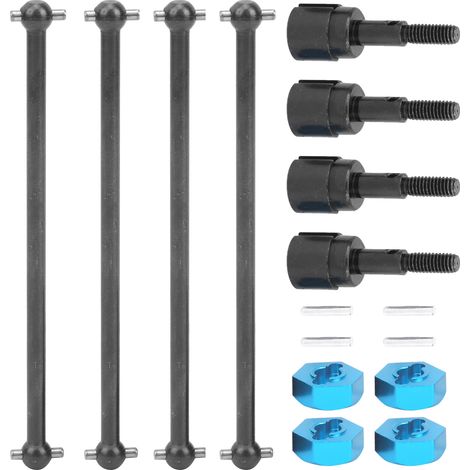 Adaptateur Universel de Transmission 5mm pour Roue et Moyeu, Compatible HSP 94111/94108, Voiture RC 1/10, Noir (1/5)