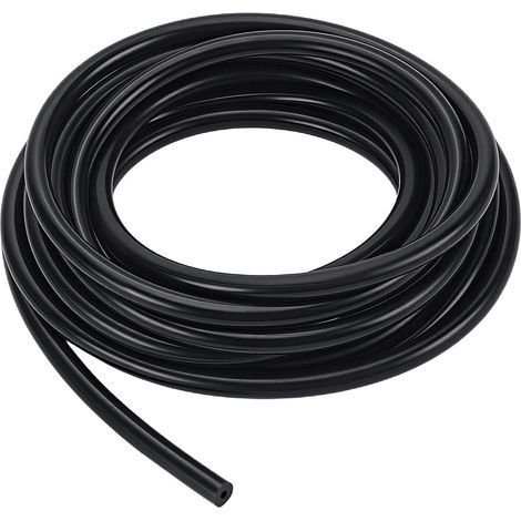 Tuyau en Silicone à Vide 3mm X 9mm OD, Tuyau d Air Tuyau d Eau, Tuyau Flexible Noir pour Transfert de Pompe, Conveyance de Fluide 5m (1/5)