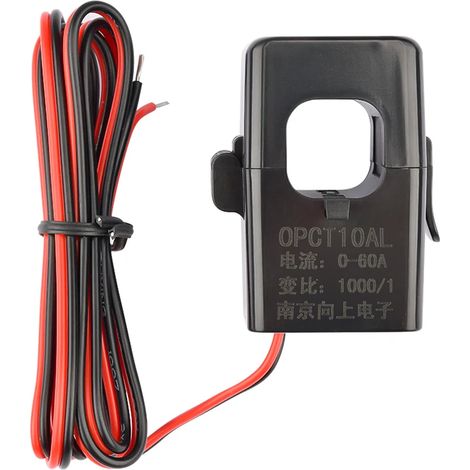 Pince ampèremétrique pour transformateur de courant miniature à noyau divisé OPCT10AL 0-60A 1000/1 2000/1 3000/1, capteur de courant à noyau de ferrite (1/5)