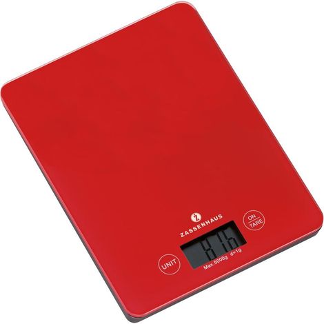 Balanza digital de cocina Zassenhaus BALANCE, roja