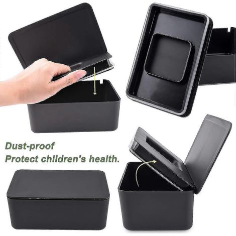 Aufbewahrungsbox für Feuchttücher, Spenderhalter, Aufbewahrungsbox für Taschentücher mit Deckel, staubdicht (1/3)