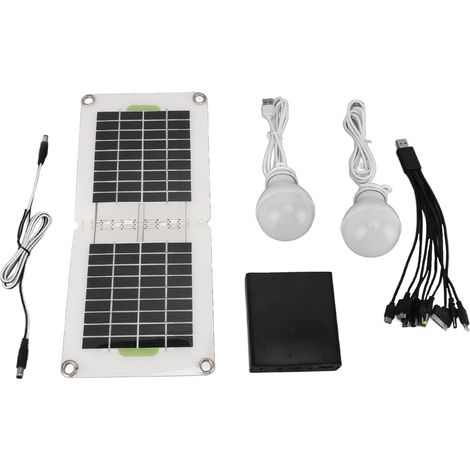 Rosvola Ampoule solaire LED de chargement USB 30W, stockage d'énergie, Camping pour poulailler, randonnée (1/5)