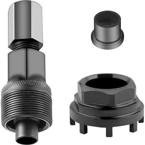 Kit d'extracteur de manivelle de vélo, outil de pédalier 42 mm, 8 niveaux, extracteur de coque de palier intérieur, extracteur de bras de manivelle compact pour VTT