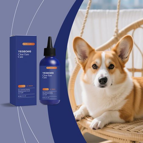 Nettoyant pour oreilles de chien à l'extrait de menthe, doux et non irritant, élimine les odeurs, soin quotidien -- 60 ml1 (1/5)