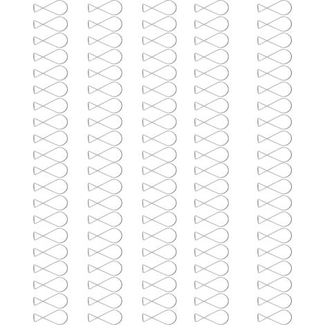 100 Crochets à Ressort Automatique Galvanisés pour Fixation Plafond, Lot de 100 (1/5)
