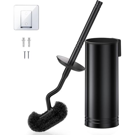 Brosse Toilettes WC INOX, Murale Nettoyage Profond sous Rebord (1/5)