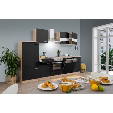Cuisine Cuisine intégrée Chêne Noir Merle 280 cm Respekta (1/4)