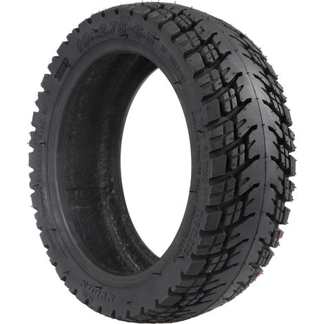 Pneus tout-terrain sans chambre à air 102.75-6.5 pour trottinette électrique Dualtron3 et pneus de vélo pliant Schlop de 10 pouces.
