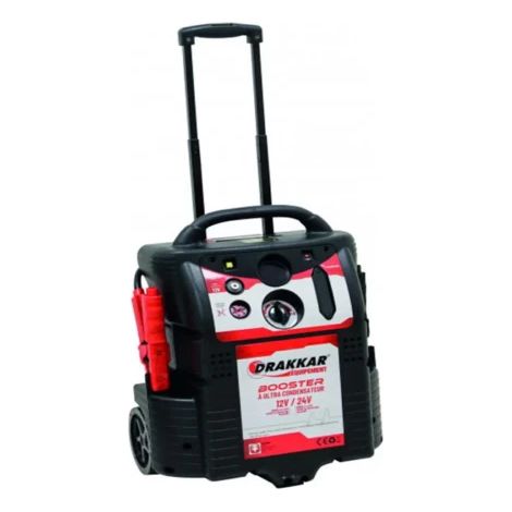 Drakkar Equipement – Booster 12/24V ultra-condensateurs sur roues – Démarrage rapide 4400A – Recharge en 30s – Pour véhicules légers et utilitaires (1/2)