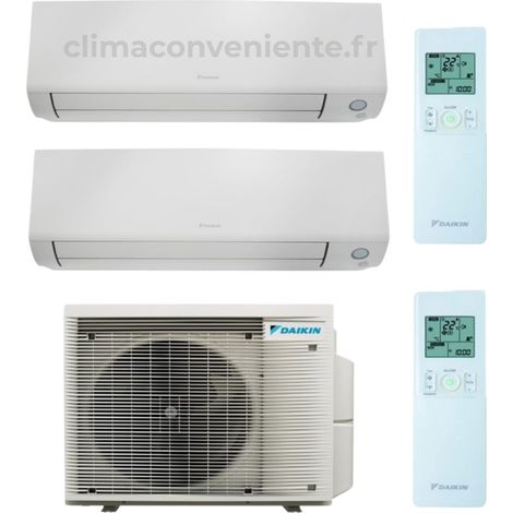 Climatiseur Dual Split Réversible Daikin Perfera All Season A+++/A++ 7000 + 9000 BTU Inverter Wi-Fi (2MXM40A + FTXM20A + FTXM25A)