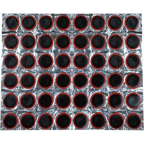 48 Patchs de Réparation pour Pneus de Vélo, Auto-collants Ronds 25mm pour Réparation Rapide de Crevaison - VTT, Vélo de Route (1/5)