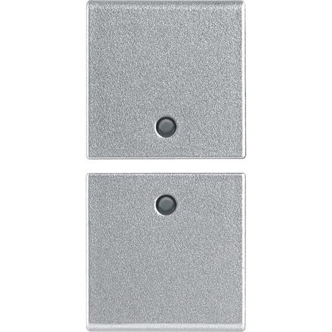 VIMAR - 14751.SL Dos medios botones 1M neutral pers. Plata
