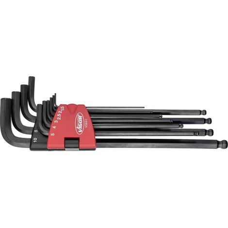 Vigor V5601 Kit di chiavi a brugola 10 parti (1/4)