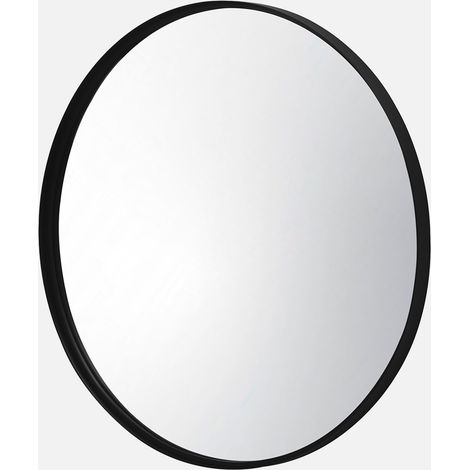 Espejo redondo de metal decorativo de pared, 60cm (1/5)