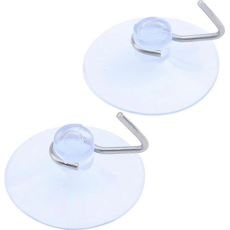 Ventouses en PVC multi-usages avec crochets métalliques pour murs de cuisine et salle de bain, diamètre 3,2 cm (1-1/5 pouce), lot de 50 (1/2)