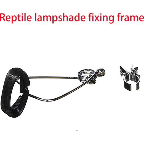 Ortviai Pince à Lampe pour Reptiles – Support Fixe avec Réflecteur Métallique et Douille Céramique pour Lampes à Incandescence (1/4)