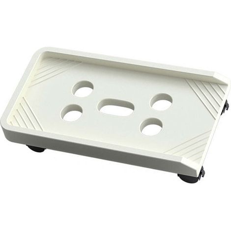 Support de tour d'ordinateur portable à roulettes universel et épais avec trou de dissipation de chaleur pour bureau. (1/4)