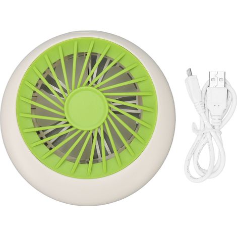 Wiederaufladbarer USB-Tischventilator, 3 Geschwindigkeitsstufen, leiser Betrieb, starker Luftstrom, kompakt für Schlafzimmer, Büro, Reisen, umweltfreundlich (1/5)