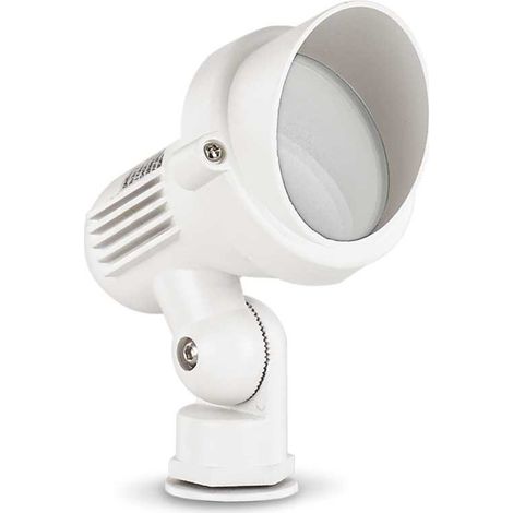 Ideal Lux Terra - 1 petite lumière extérieure au sol à pointes blanc IP65, GU10