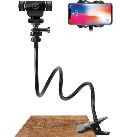 Accessoires vidéo en direct de téléphone portable de support de serpent de tuyau paresseux fort de bureau (1/5)