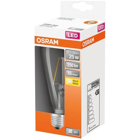 Led Edison Clar Filamento 2.5w E27 Caliente Bte 1 - Osram