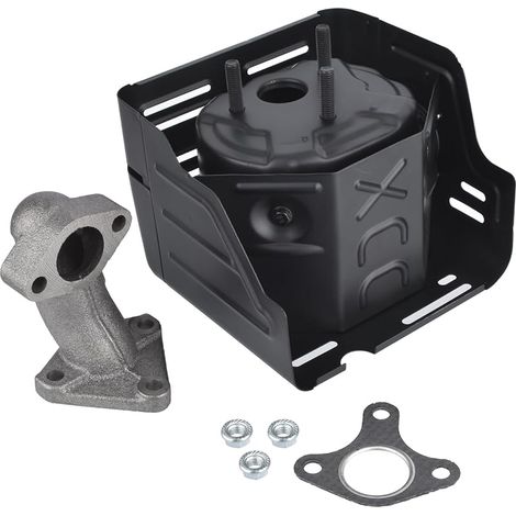 Abgasanlage mit Krümmer für Honda GX240 GX270 8PS 9PS Motor