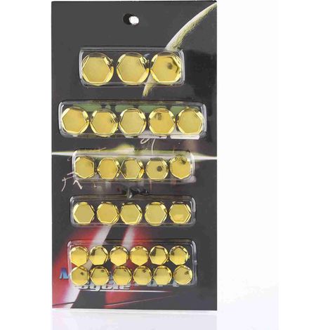 Couvercle de couvercle de boulon d'écrou de vis de moto, 30 pièces, décoration pour Yamaha Kawasaki Honda doré (1/5)