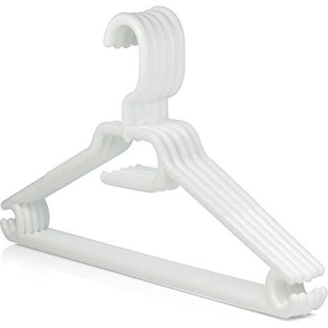 PERCHAS PLASTICO BLANCAS 5 PIEZAS LOTE