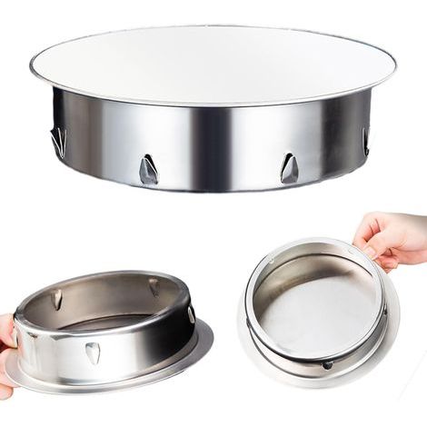 Bouchon Tuyau de Poele 125mm Chapeau Cheminée en Acier Inoxydable Bouchon Cheminée Perforé pour Tous Types Tuyaux Poêle de 125 mm Cache Tuyau en Acier Inoxydable Ignifuge (1/5)