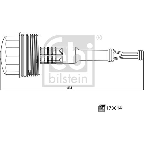 Couvercle, boîtier de filtre à huile FEBI BILSTEIN 173614