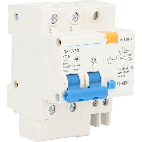 Disjoncteur de défaut de terre Pa66, Protection contre les fuites pour l'ingénierie 16A 30mA 400V (1/5)