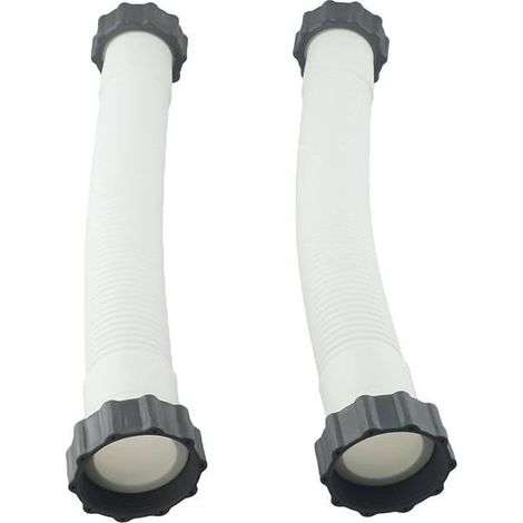 Lot de 4 tuyaux piscine 40,6cm diam 3,8cm pour pompe filtre à sable, pièce rechange ref 11388 11535 (1/5)