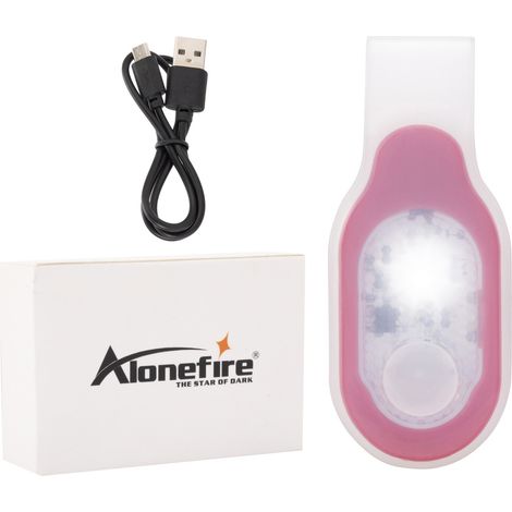 (Lumière rouge froide) Lampe de sécurité rechargeable par USB, adaptée à la randonnée, au camping, etc. (1/5)