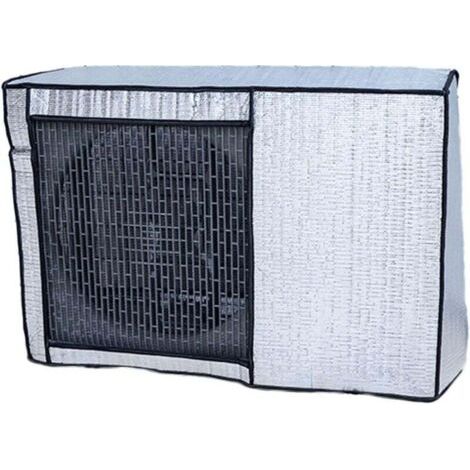 Außenklimaanlagenabdeckung aus staubdichter Aluminiumfolie (geöffnet, 88 x 35 x 60 cm)