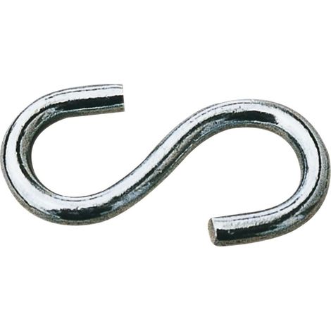 S-Haken 3x25 mm Hängehaken / Kleiderhaken Belastbar bis 30kg Stahl verzinkt