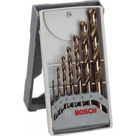 Bosch HSS-Co Mini X-Line Set di 7 punte in acciaio