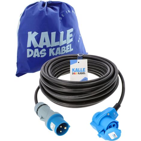 Kalle Verlängerungskabel CEE 230V 16A 2,5 mm² Winkel IP44 50 Meter