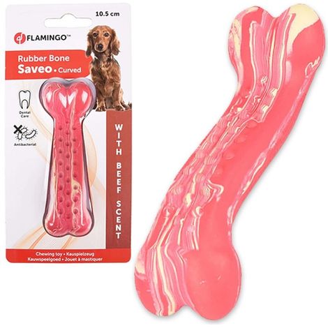 HUESO DE POLLO FLAMINGO RUBBER BONE EXCLUSIVES ANGEBOT (1/2)