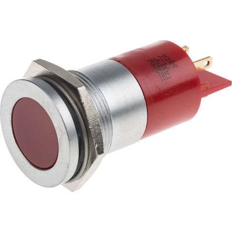 Voyant LED lumineux Rouge RS PRO, dia. 22mm ( Prix pour 1 )