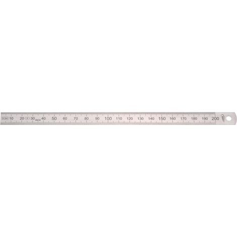 HELIOS PREISSER Stahlmaßstab biegsam 200x13x0.5 mm EG-Prüfzeichen Genauigkeit II (1/4)