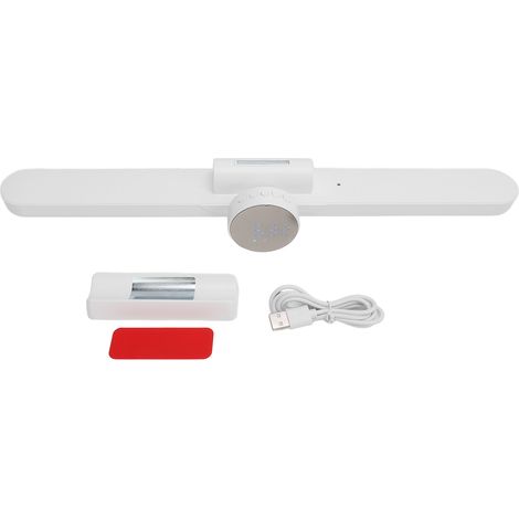 Lampada LED Armadio con Orologio Digitale, Magnetica Ricaricabile 1200mAh, Dimmerabile 3 Temperature Colore, Design Moderno in ABS, Ideale per Cucina e Ristrutturazione (1/5)