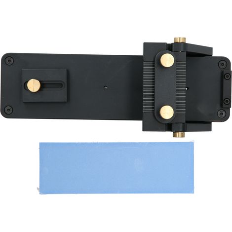 Lot de pierres à affûter à angle fixe, cadre en bois pour polissage de couteaux, outil de meulage pour travail du bois (1/5)